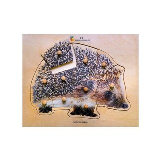 Jakobs Houten Puzzel - Egel (10-delig) | 2+