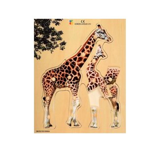 Jakobs Houten Puzzel - Giraf (13-delig) | 2+