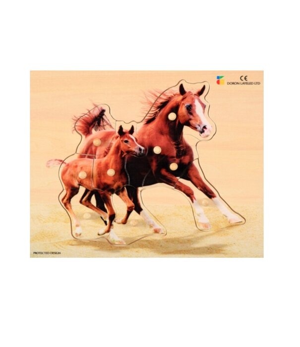 Jakobs Jakobs - Houten Puzzel - Paard (9-delig) | 2+