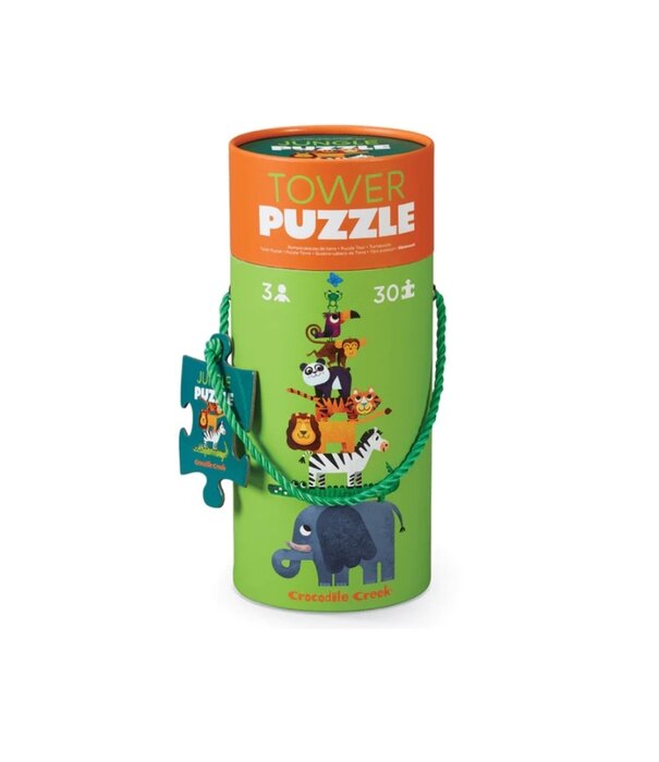Crocodile Creek Crocodile Creek - Toren Puzzel - Jungle (30-delig) | 3+