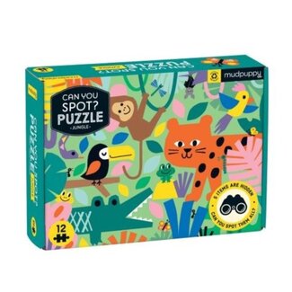 Mudpuppy Puzzel - Can You Spot? - Jungle (12-delig) | 2+