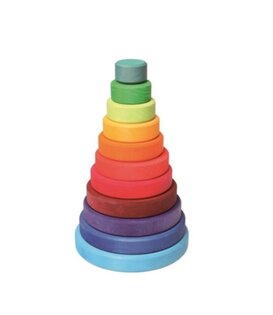 Houten Stapeltoren - Regenboog