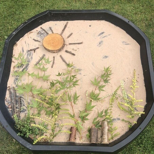 Cosy - Tuff Tray Loose Parts Tafel - IJzer Zwarte Spot