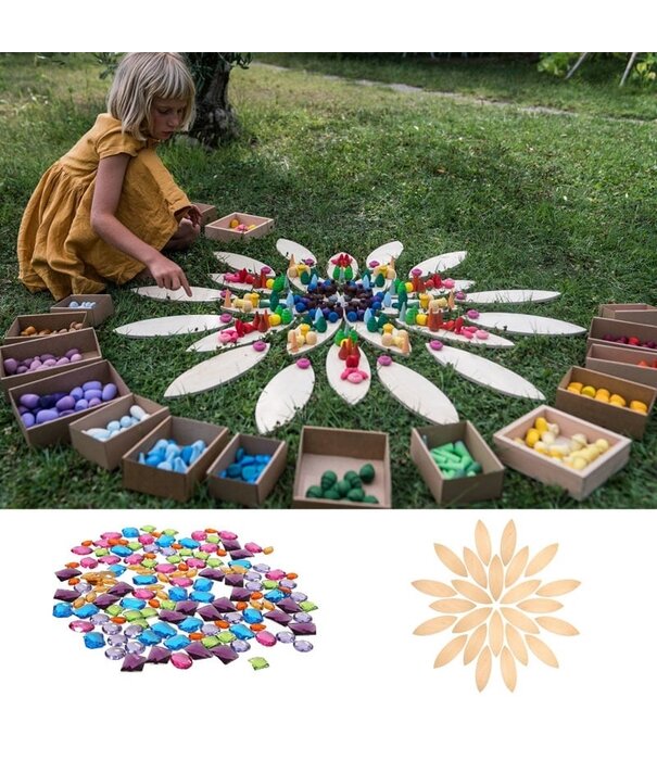 JUTTER & Co. JUTTER & Co. | Ready to Play Speelpakket  - Loose Parts Set Mandala's