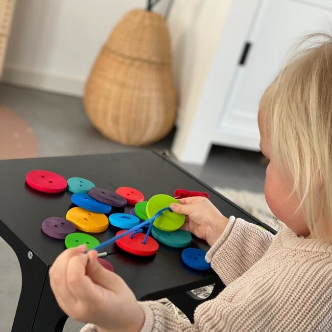 Grimm's - Grote Houten Knopen - (24-delig)