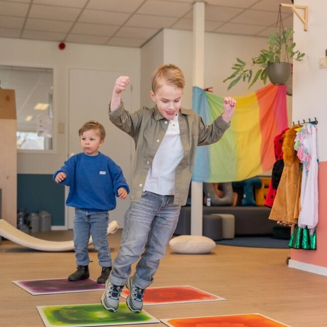 Playlearn - Sensorische Vloertegels - 50 x 50 cm (set van 4 kleuren)