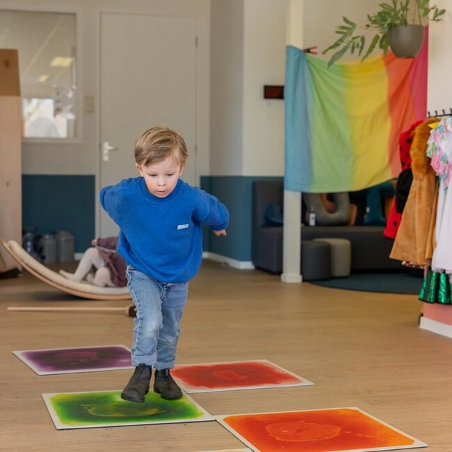 Playlearn - Sensorische Vloertegels - 50 x 50 cm (set van 4 kleuren)