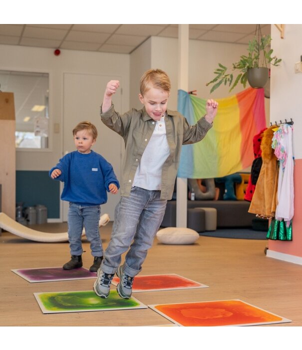 Playlearn Playlearn - Sensorische Vloertegels (set van 6 kleuren)