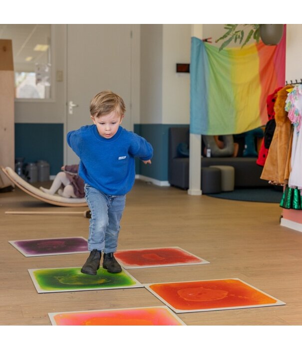 Playlearn Playlearn - Sensorische Vloertegels (set van 6 kleuren)