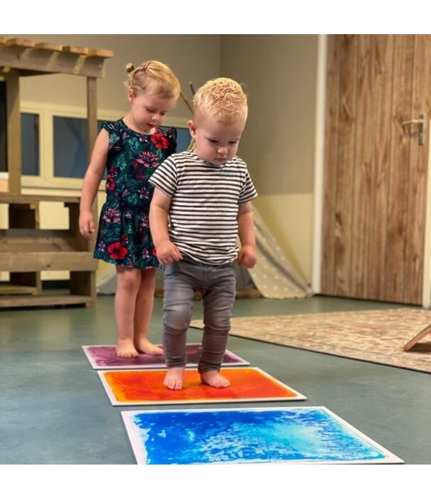 Playlearn Playlearn - Sensorische Vloertegels (set van 6 kleuren)