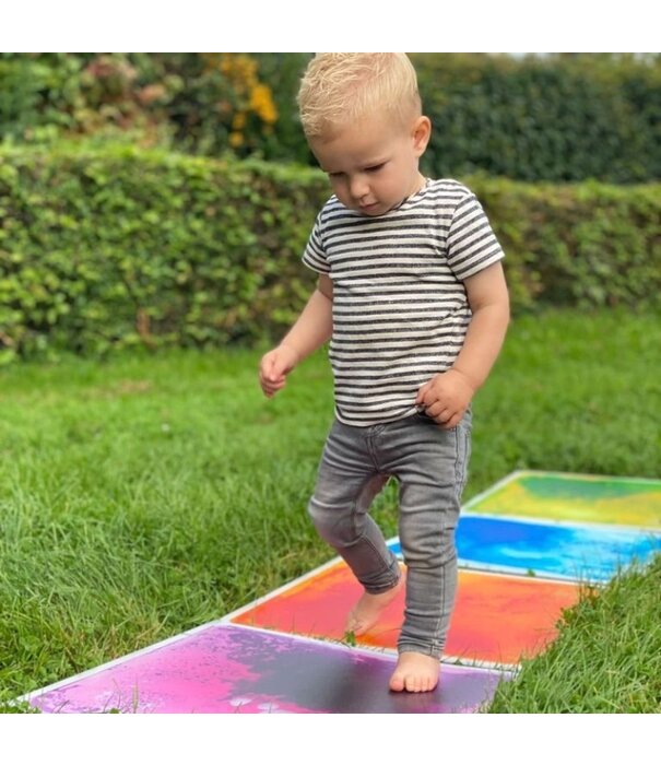 Playlearn Playlearn - Sensorische Vloertegels (set van 6 kleuren)