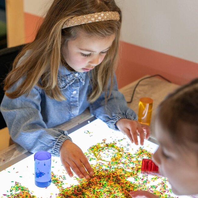 Guidecraft - STEM Loose Parts Set - Licht & Kleur