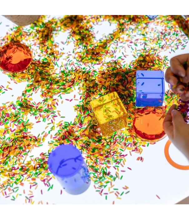 Guidecraft Guidecraft - STEM Loose Parts Set - Licht & Kleur
