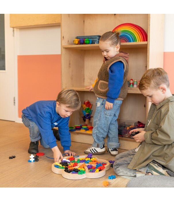 Guidecraft Guidecraft - Loose Parts Houten Trays – Set van 3