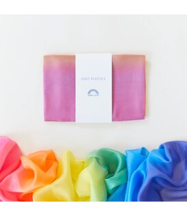 Sarah's Silks - Reuze Speelzijde - Regenboog