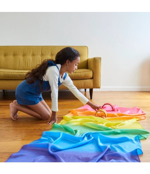 Sarah's Silks Sarah's Silks - Reuze Speelzijde - Regenboog
