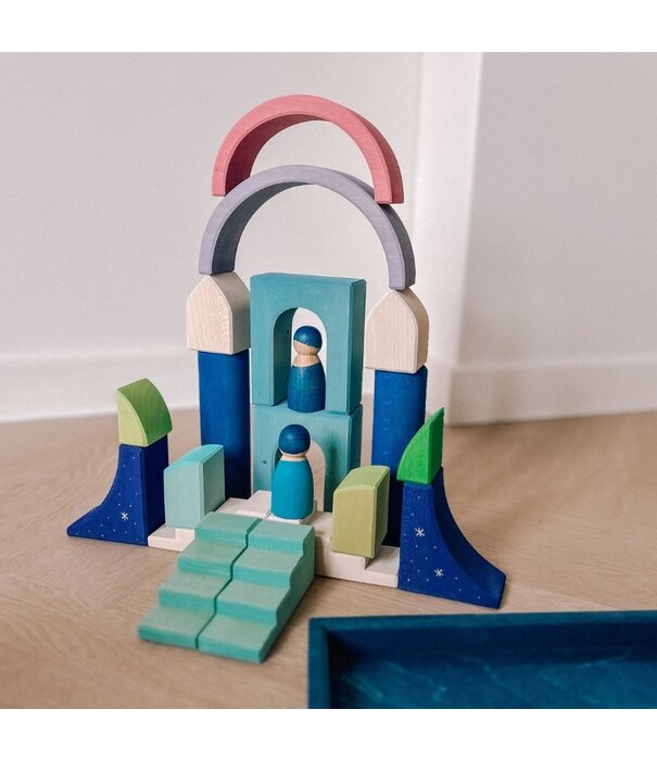 Grimm's  Grimm’s - Blokkenset - Bulding World Polar Light (28-delig)