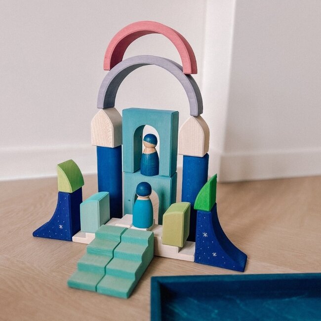 Grimm’s - Blokkenset - Bulding World Polar Light (28-delig)