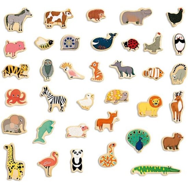 Djeco - Magneten Dieren (36-delig)