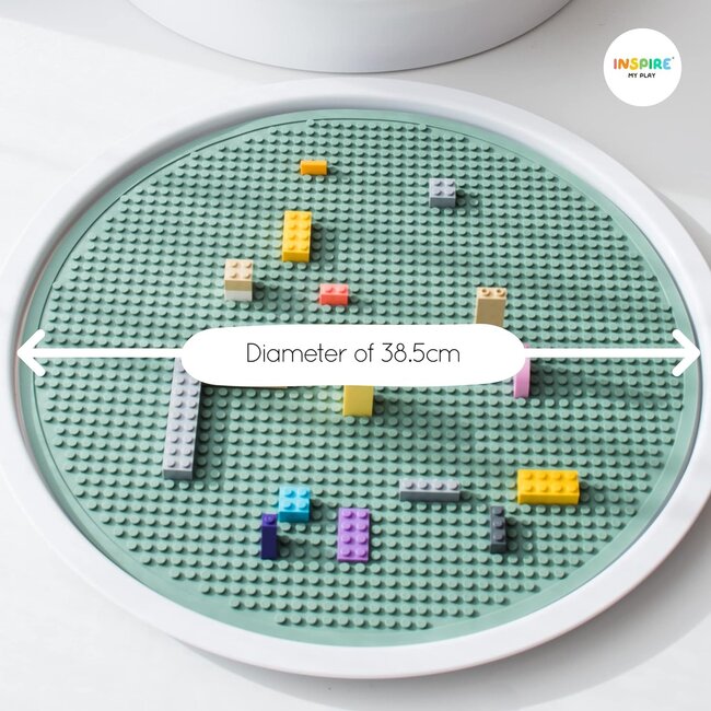 Inspire My Play - The Play Tray Building Block Mat - Stone