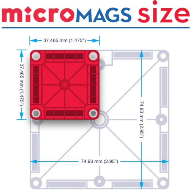 Magna-Tiles - Micro Mags (70-delig)