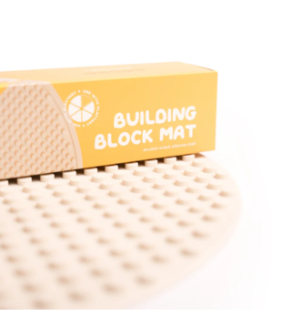 The Play Tray Building Block Mat - Stone