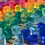 Bauspiel - Lucent Cubes - Transparant Gekleurde Blokken (100-delig)