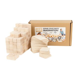 Just Blocks Just Blocks - Houten Blokken Set - Big Pack (336-delig)