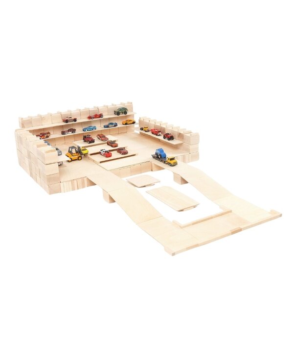 Just Blocks Just Blocks - Houten Blokken Set - Big Pack (336-delig)