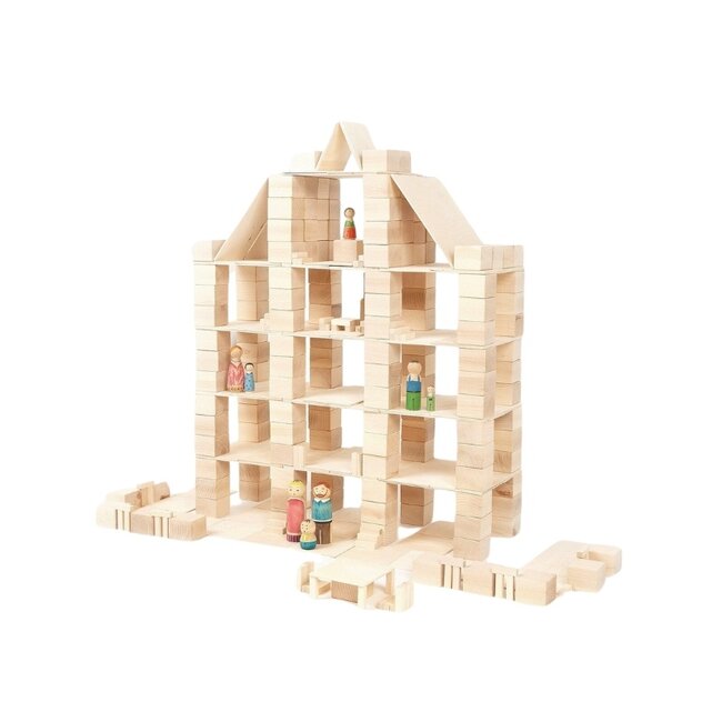 Just Blocks - Houten Blokken Set - Big Pack (336-delig)