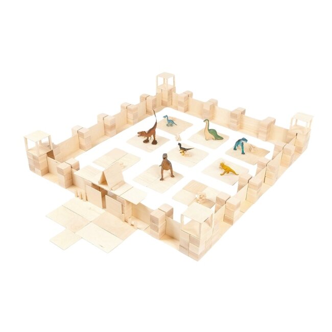 Just Blocks - Houten Blokken Set - Big Pack (336-delig)