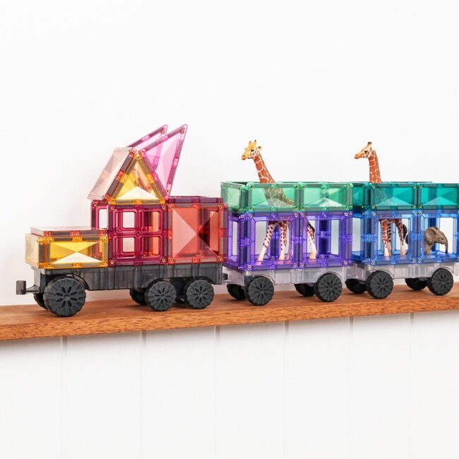 Connetix - Uitbreidingsset Pastel Transport (50-delig )