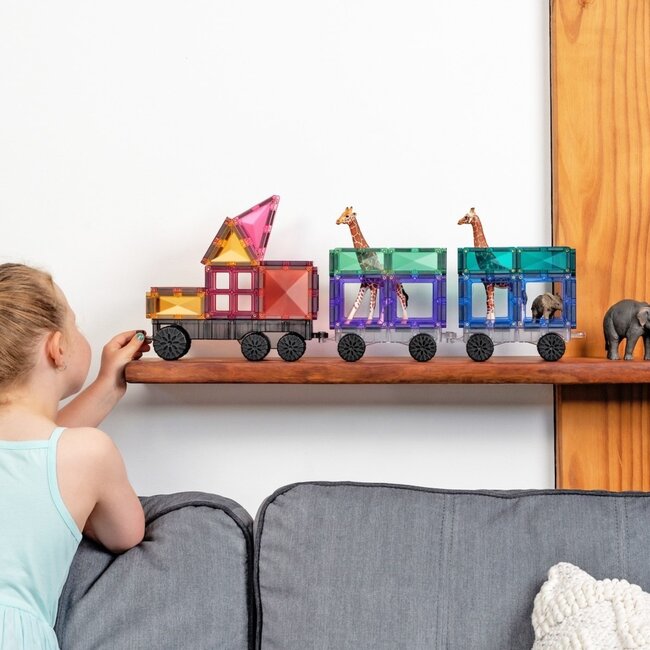 Connetix - Uitbreidingsset Pastel Transport (50-delig )