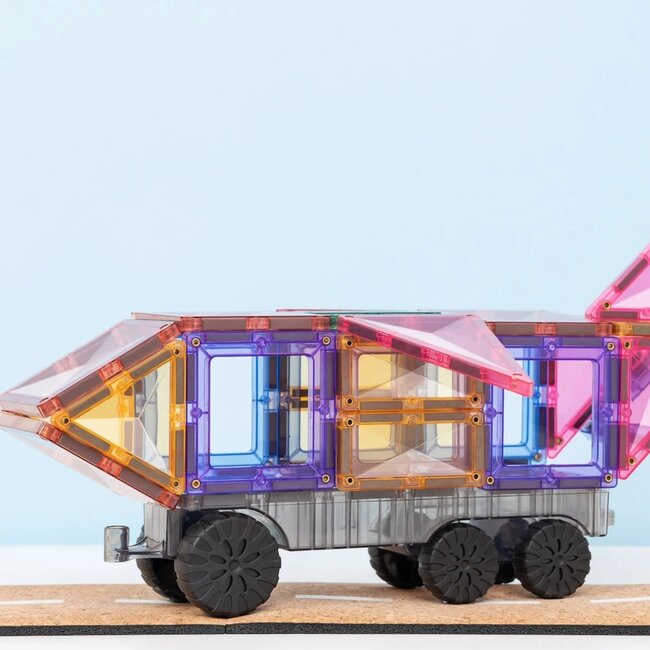Connetix - Uitbreidingsset Pastel Transport (50-delig )