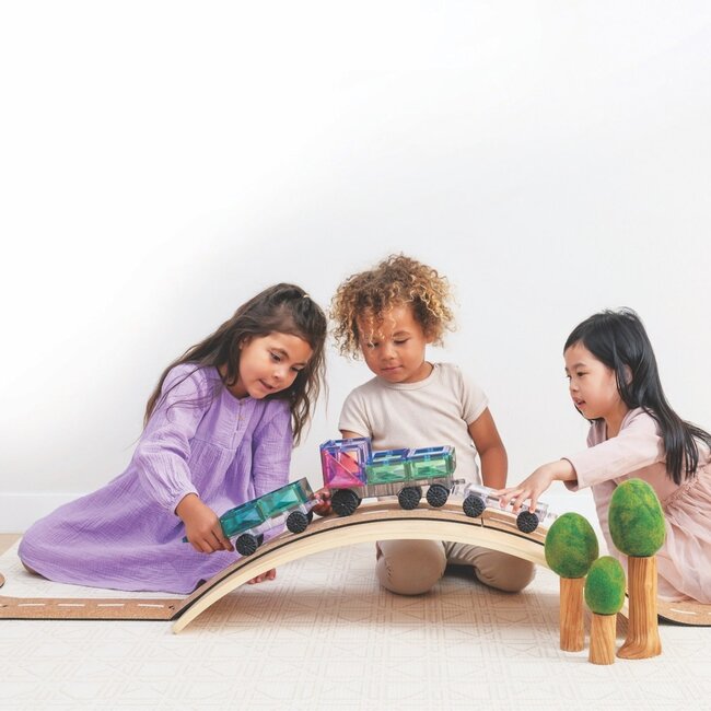 Connetix - Uitbreidingsset Pastel Transport (50-delig )