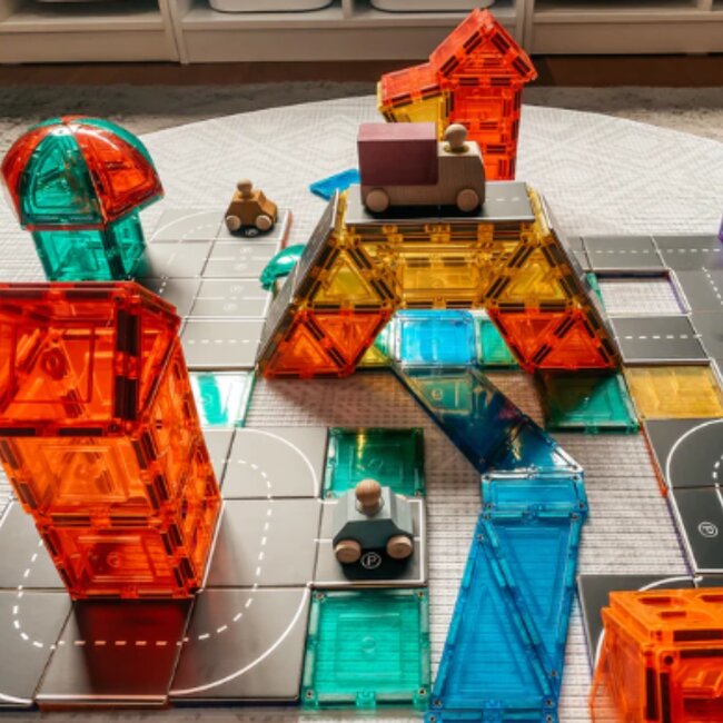 Learn & Grow - Magnetic Tile - Road Pack (40-delig)