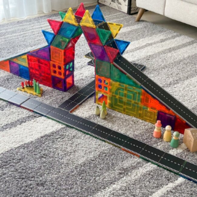 Learn & Grow - Magnetic Tile - Road Pack (40-delig)