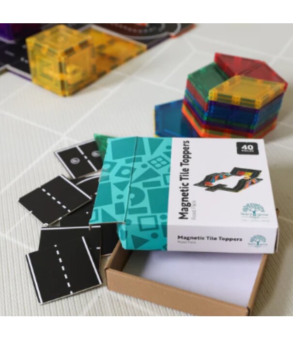 Learn & Grow Learn & Grow - Magnetic Tile - Road Pack (40-delig)