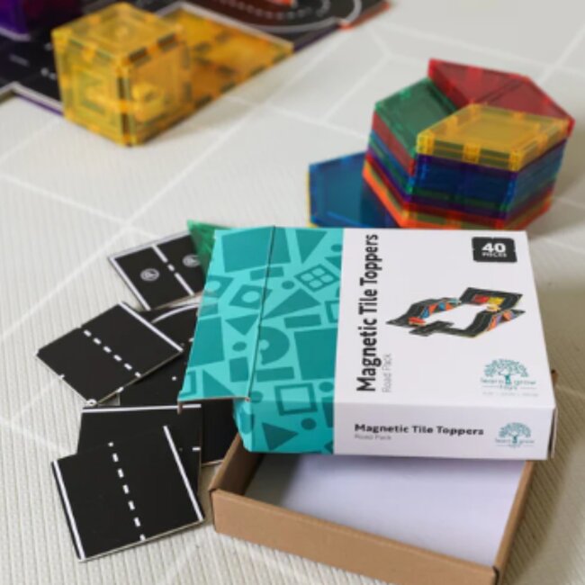 Learn & Grow - Magnetic Tile - Road Pack (40-delig)
