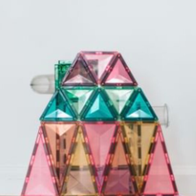 Connetix - Uitbreidingsset Geometrische Vormen Pastel - 40 delig