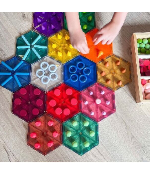Connetix Connetix - Uitbreidingsset Geometrische Vormen Pastel - 40 delig