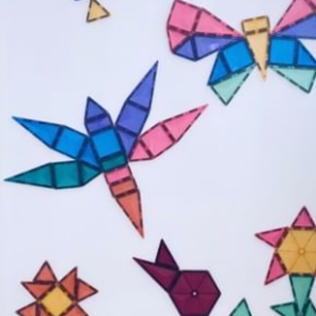 Connetix - Uitbreidingsset Geometrische Vormen Pastel - 40 delig