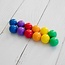 Connetix - Regenboog Knikkerbaanballen  12-delig