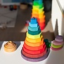 Grimm's - Houten Reuze Stapeltoren - Regenboog