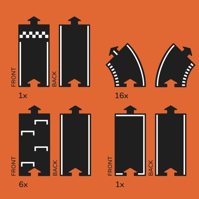Waytoplay - Flexibele Autobaan - Grand Prix Set (24-delig)