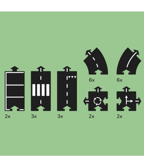 Waytoplay Waytoplay - Flexibele Autobaan - Highway Set (24-delig)