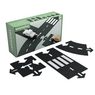 Waytoplay Flexibele Autobaan - Highway Set(24-delig)