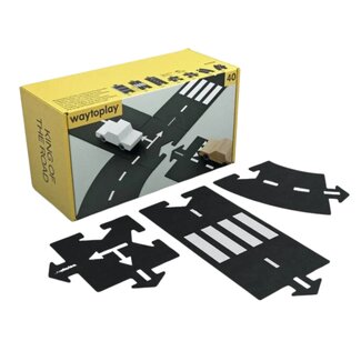 Waytoplay Flexibele Autobaan - King of the Road Set (40-delig )