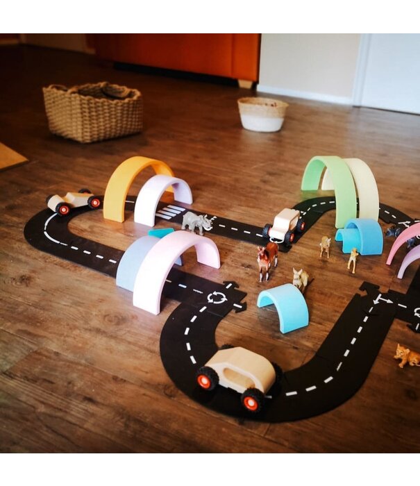 Waytoplay Waytoplay - Flexibele Autobaan - King of the Road Set (40-delig)
