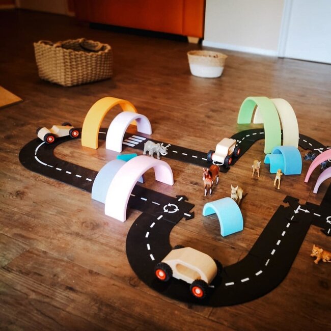 Waytoplay - Flexibele Autobaan - King of the Road Set (40-delig)